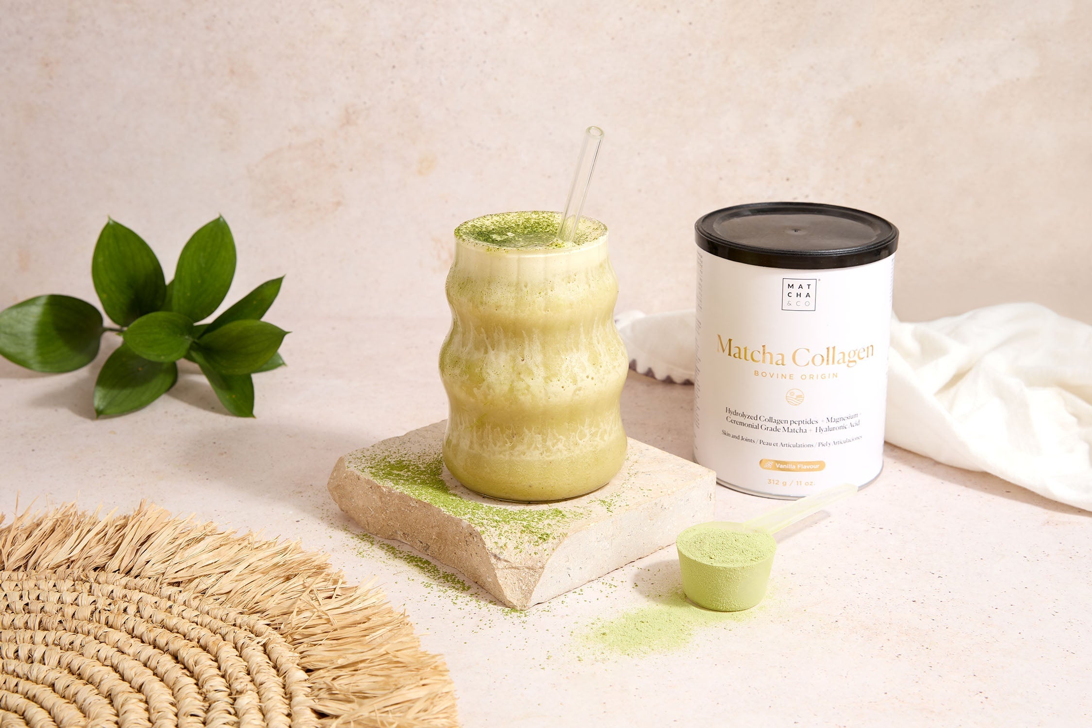 Vanilla Matcha Collagen frappé – Matcha & CO