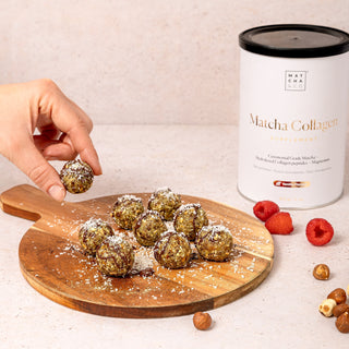 Energy balls with Matcha Collagen