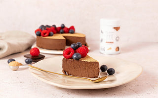 Pear and rooibos chocolate tart